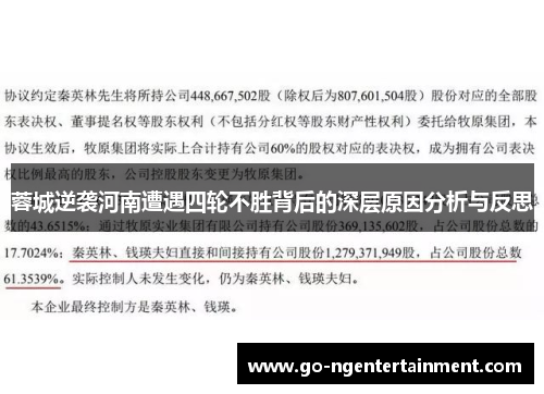 蓉城逆袭河南遭遇四轮不胜背后的深层原因分析与反思 蓉城逆袭河南遭遇四轮不胜背后的深层原因分析与反思